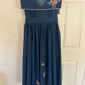 Natasha Zinko Floral Embroidered Dress